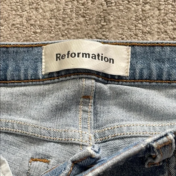 Reformation Light Blue Denim - Picture 2 of 7